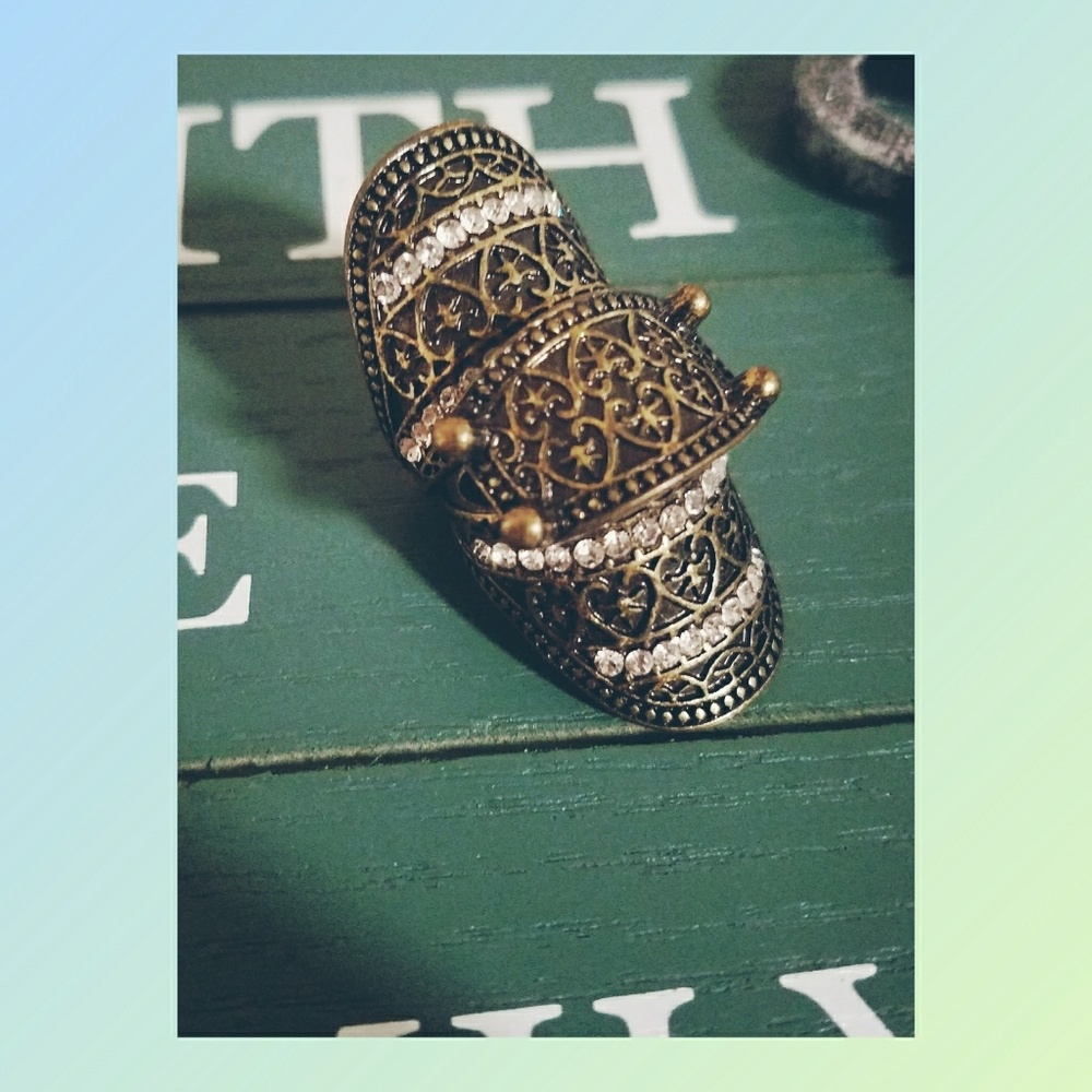 NWOT VINTAGE DOUBLE RING - Picture 5 of 5